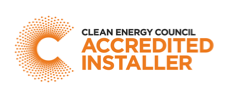 Accreditation: Clean Energy Council Accredited Installer logo